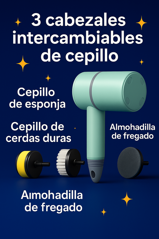 Cepillo de limpieza eléctrico recargable por USB, automático, inalámbrico, de mano, para lavar platos, bañera, azulejos